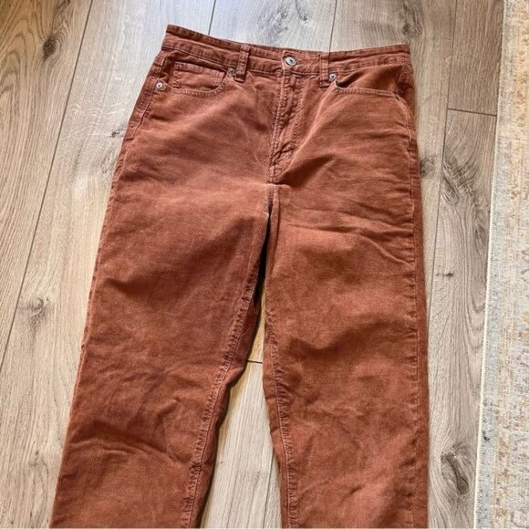 American Eagle Outfitter Super Stretch Corduroy Brown Mom Pant Size XS - Picture 10 of 13